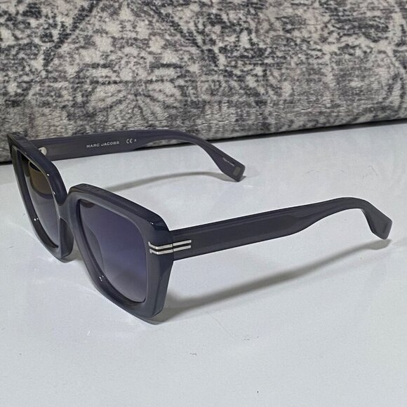 NEW Marc Jacobs Gray Translucent Sunglasses in Light Gray - Picture 2 of 5